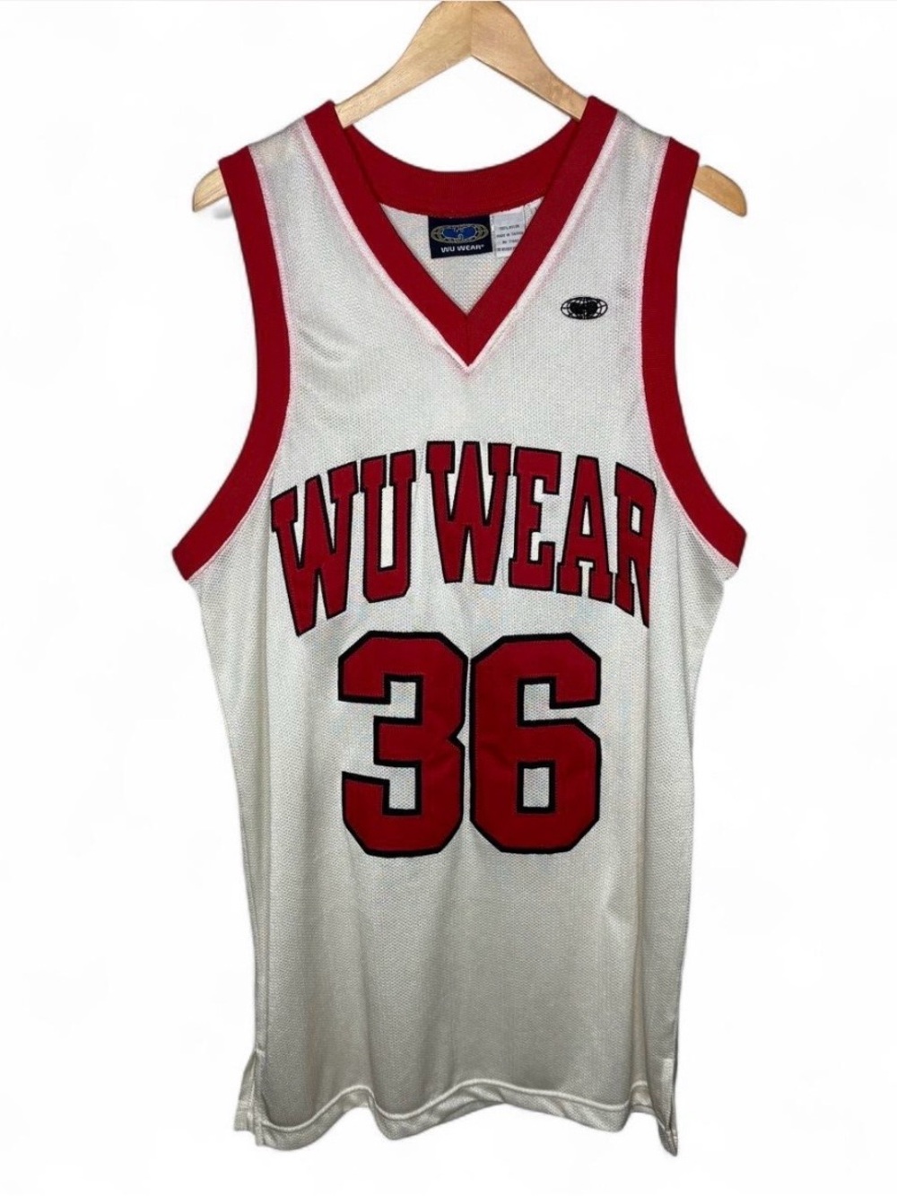 Vtg 90s Wu Wear Basketball Jersey L Tang Odb Gza Rza Rap Hip Hop 36 Chambers